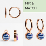 Foto von Hoop earrings with charms • Mix & Match earrings • 16mm