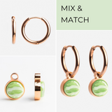 Foto von Hoop earrings with charms • Mix & Match earrings • 16mm