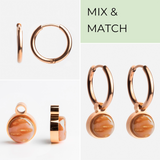 Foto von Hoop earrings with charms • Mix & Match earrings • 16mm