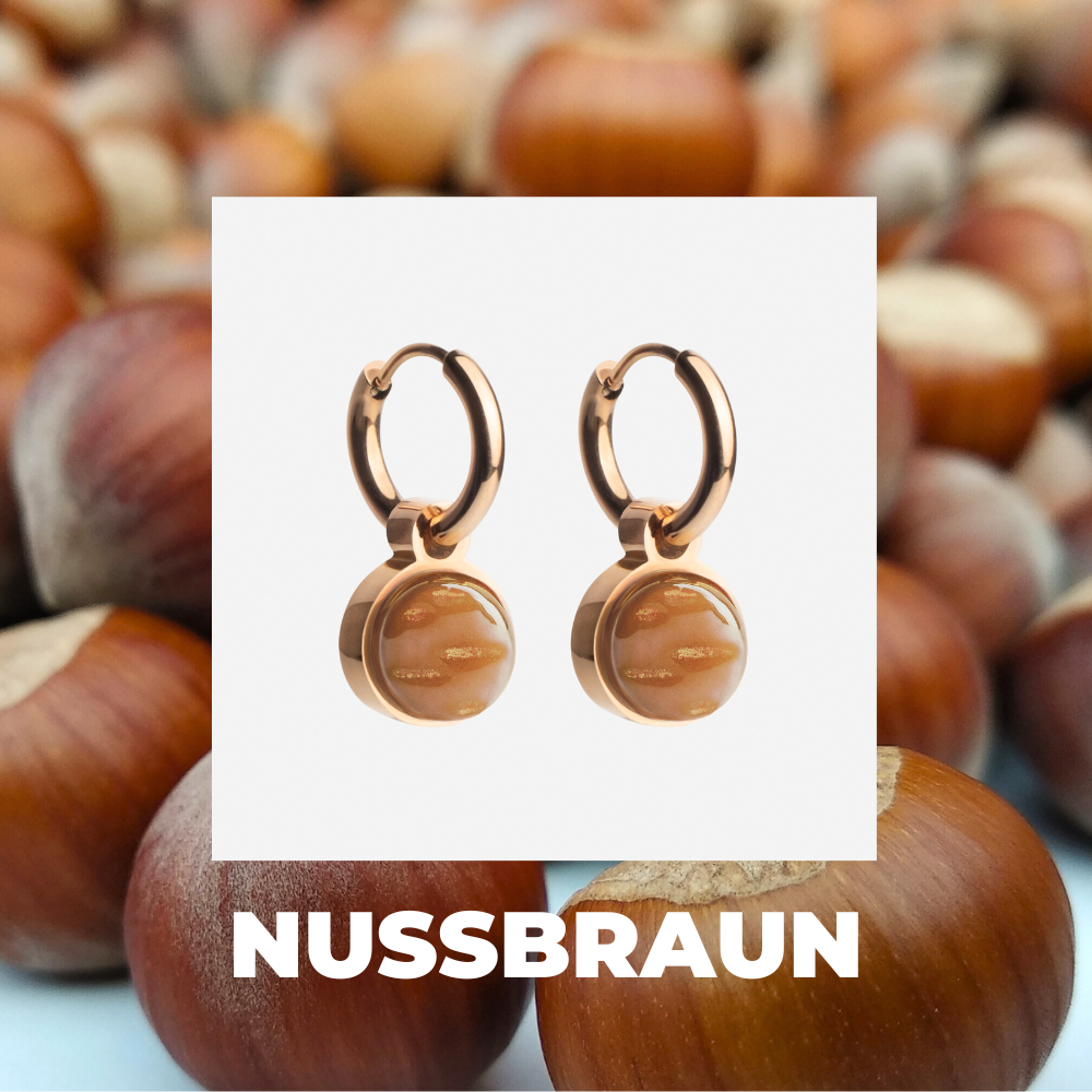 Foto von Hoop earrings with pendants • Mix & Match earrings • 12mm