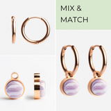 Foto von Hoop earrings with charms • Mix & Match earrings • 16mm