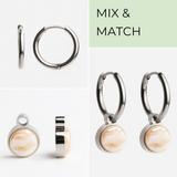 Foto von Hoop earrings with charms • Mix & Match earrings • 16mm
