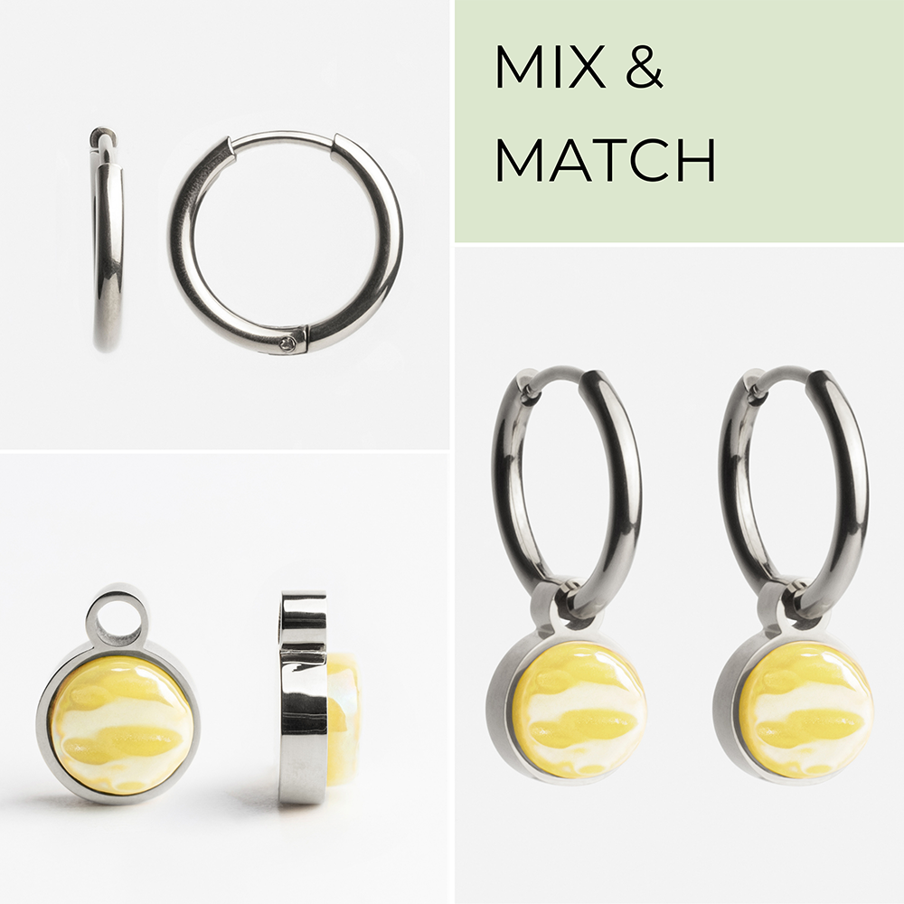 Foto von Creolen mit Charms  • Mix & Match Ohrringe • 16mm