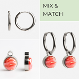 Foto von Creolen mit Charms  • Mix & Match Ohrringe • 16mm