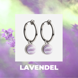 Foto von Hoop clip earrings with pendants • Mix & Match ear clips • 18mm