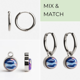 Foto von Creolen mit Charms  • Mix & Match Ohrringe • 16mm