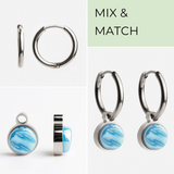 Foto von Creolen mit Charms  • Mix & Match Ohrringe • 16mm