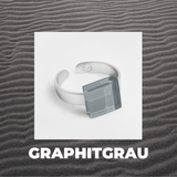 Foto von Small ring with 10mm stone • adjustable size