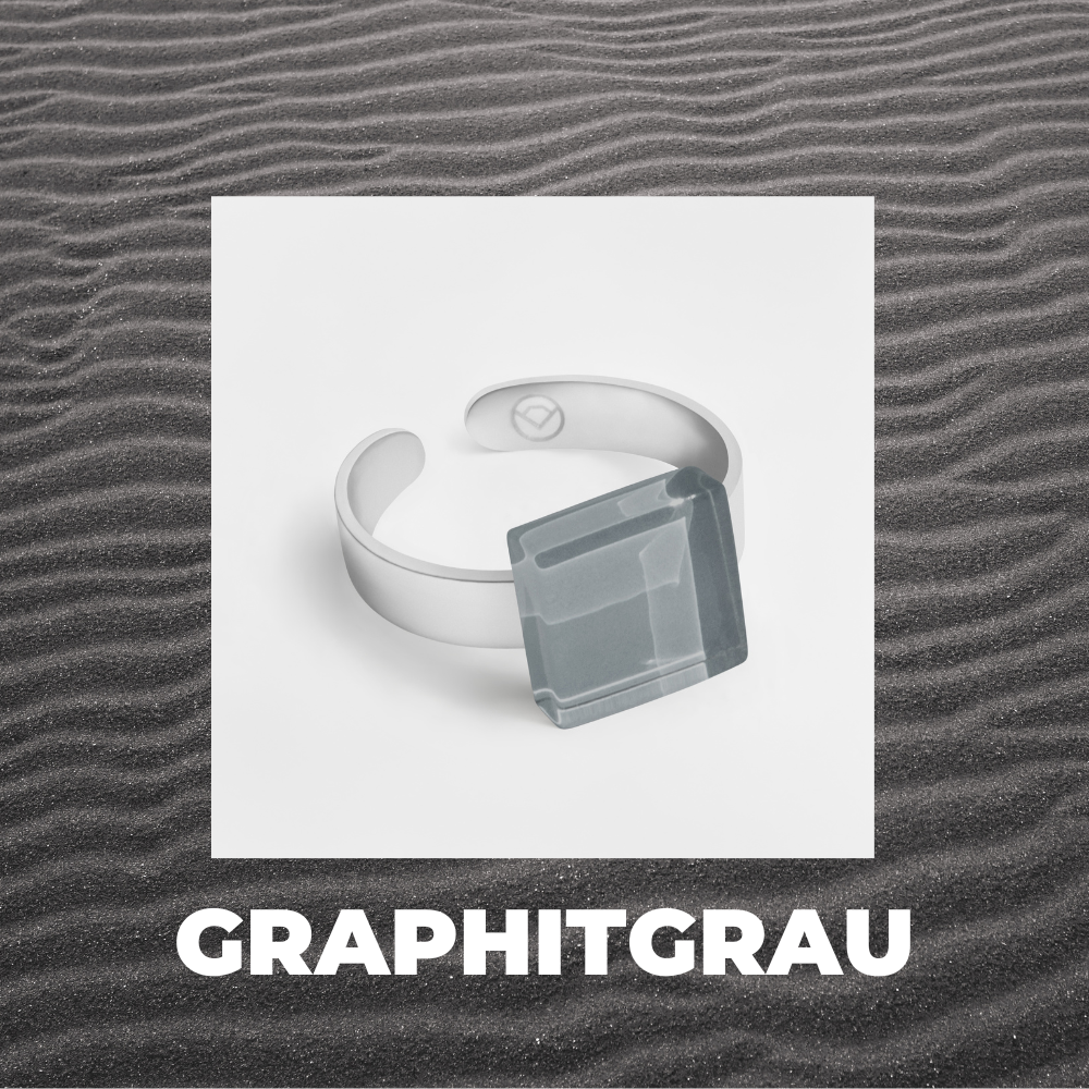 Foto von Small ring with 10mm stone • adjustable size