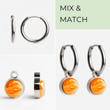 Foto von Creolen mit Charms  • Mix & Match Ohrringe • 16mm