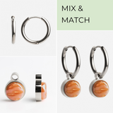 Foto von Creolen mit Charms  • Mix & Match Ohrringe • 16mm