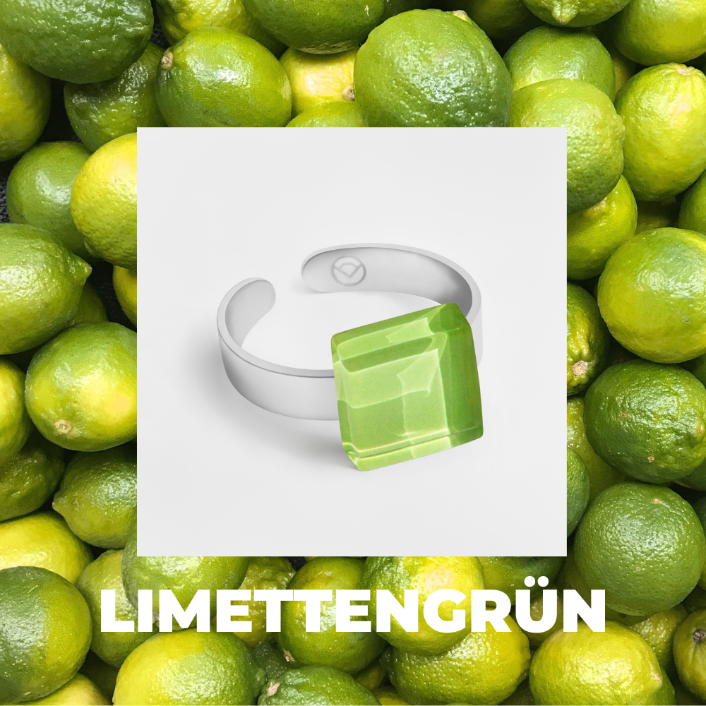 Foto von Small ring with 10mm stone • adjustable size