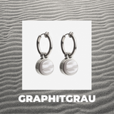 Foto von Hoop clip earrings with pendants • Mix & Match ear clips • 14mm