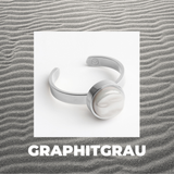 Foto von Adjustable ring with stone • 8mm