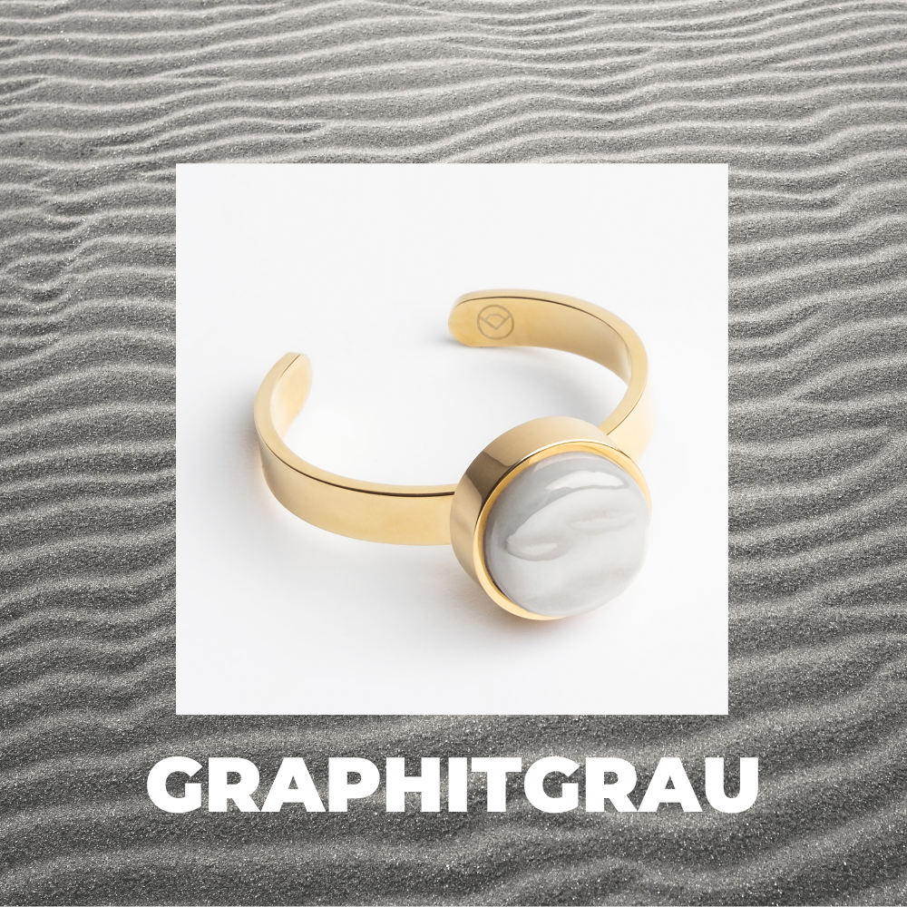 Foto von Adjustable ring with stone • 8mm