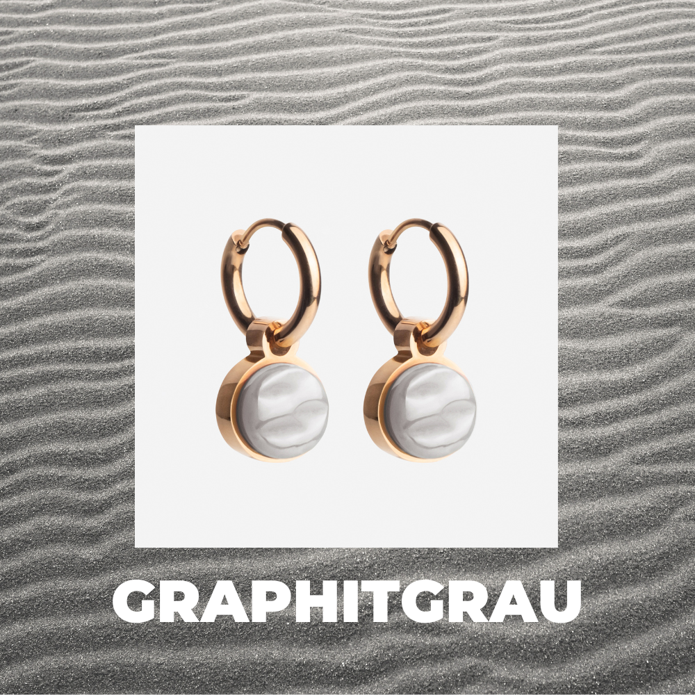 Foto von Hoop earrings with pendants • Mix & Match earrings • 12mm