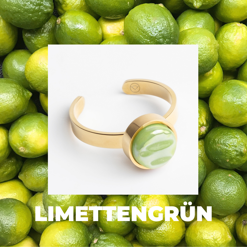 Foto von Adjustable ring with stone • 8mm