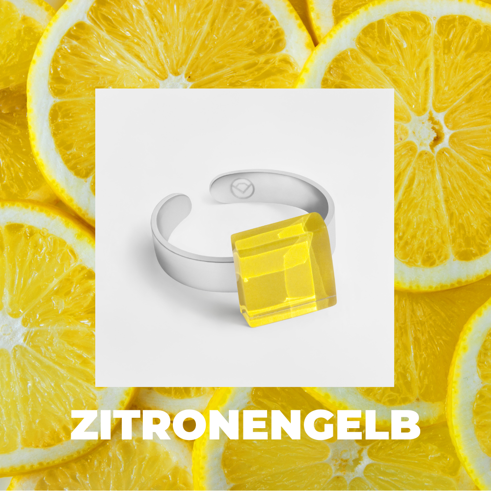 Foto von Small ring with 10mm stone • adjustable size