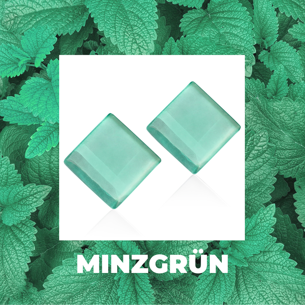 Foto von Statement Clip Ohrringe aus Glas • 20mm