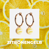 Foto von Hoop clip earrings with pendants • Mix & Match ear clips • 18mm