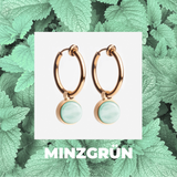 Foto von Hoop clip earrings with pendants • Mix & Match ear clips • 18mm