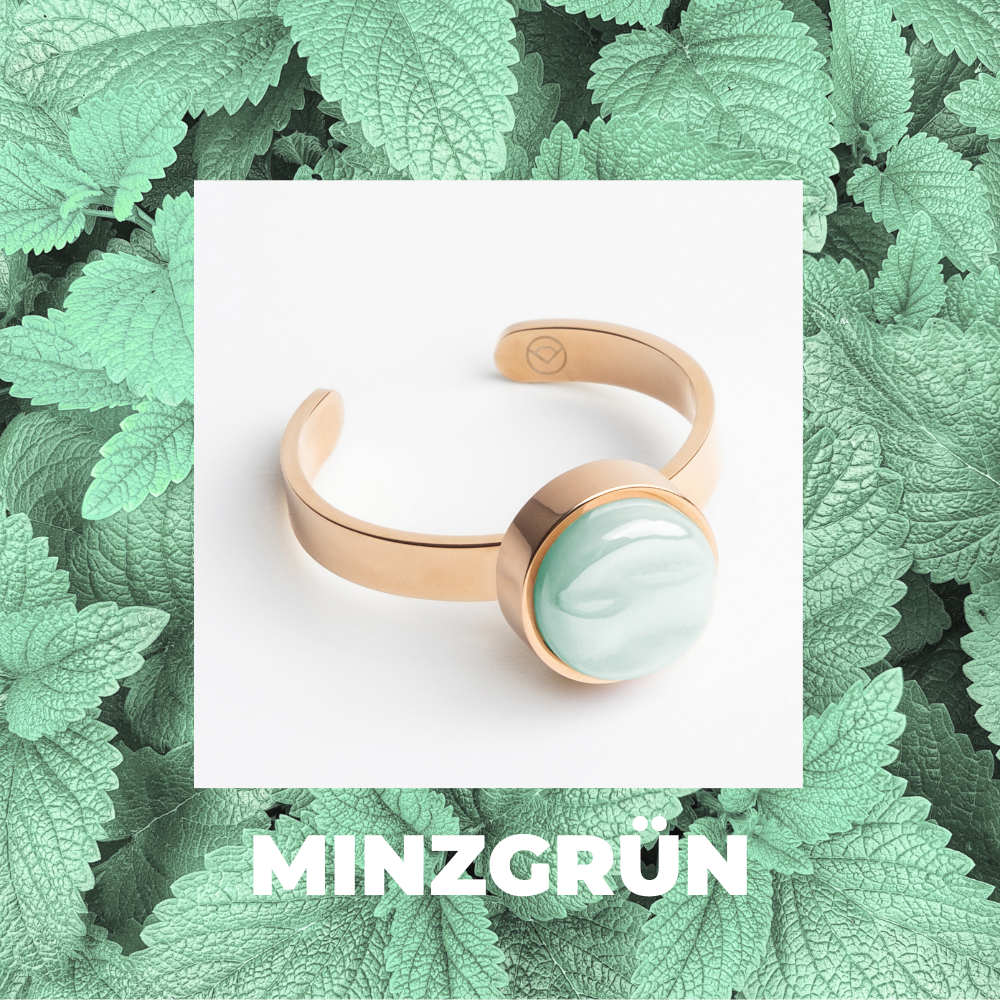 Foto von Adjustable ring with stone • 8mm