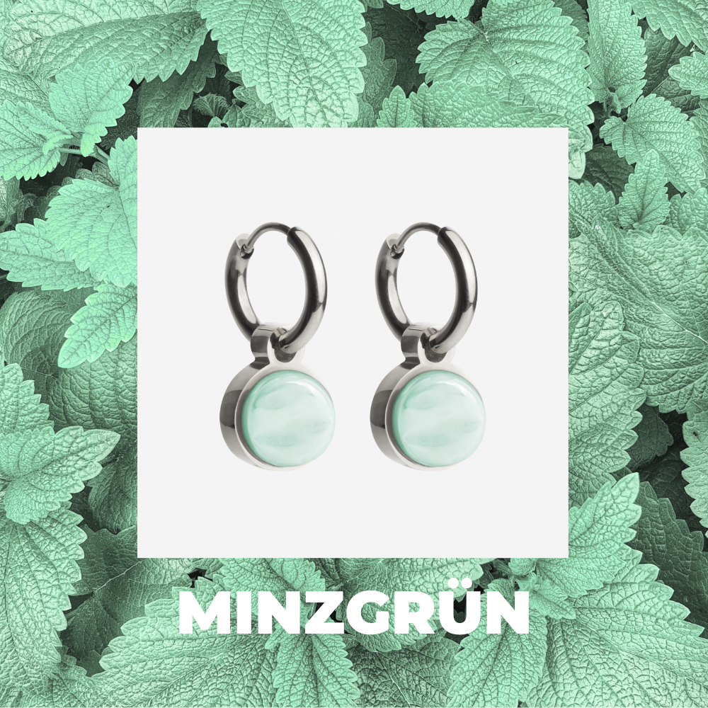 Foto von Hoop earrings with pendants • Mix & Match earrings • 12mm