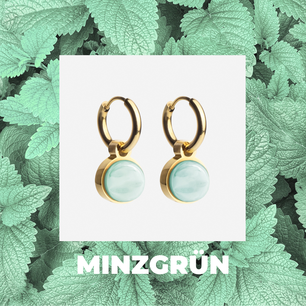 Foto von Hoop earrings with pendants • Mix & Match earrings • 12mm