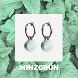 Foto von Hoop clip earrings with pendants • Mix & Match ear clips • 14mm