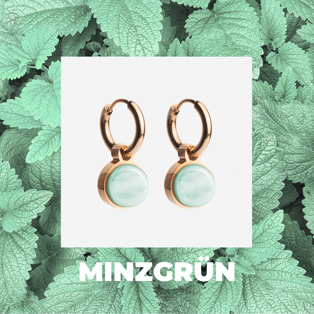 Foto von Hoop earrings with pendants • Mix & Match earrings • 12mm