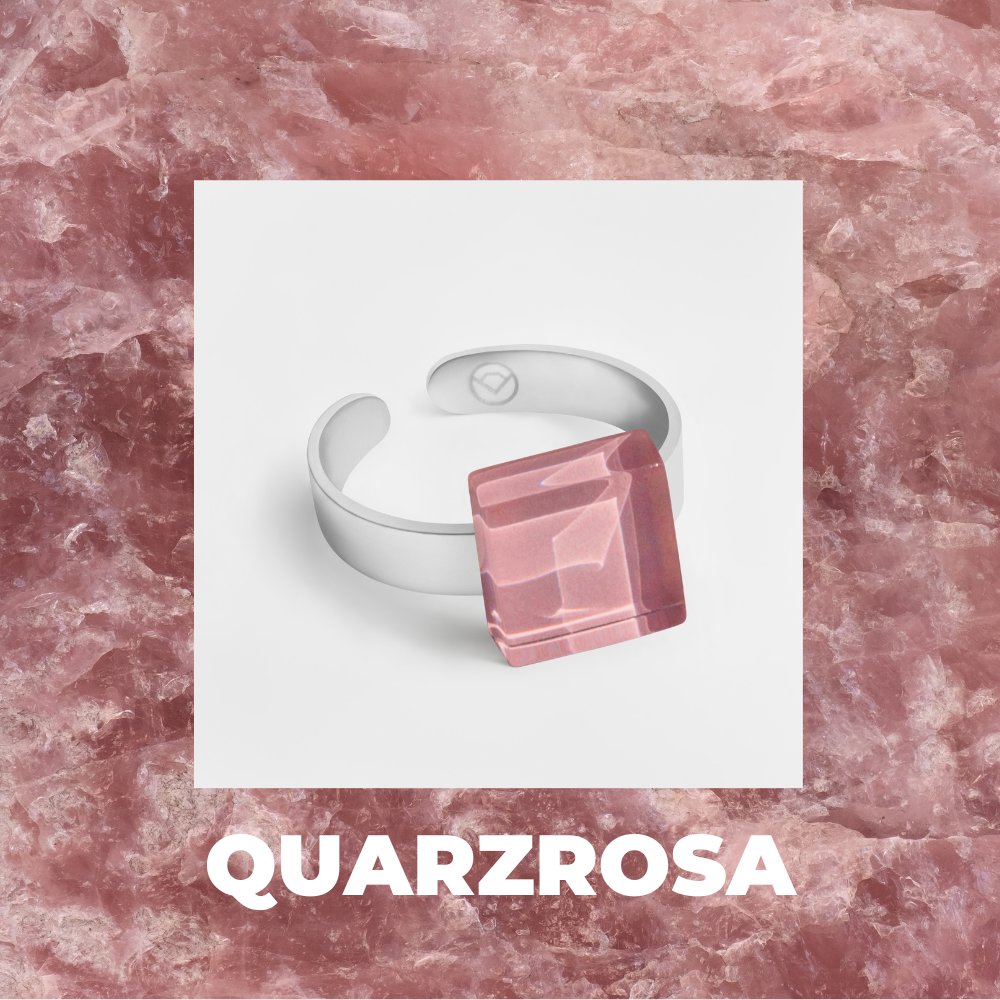 Foto von Small ring with 10mm stone • adjustable size