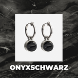 Foto von Hoop clip earrings with pendants • Mix & Match ear clips • 14mm