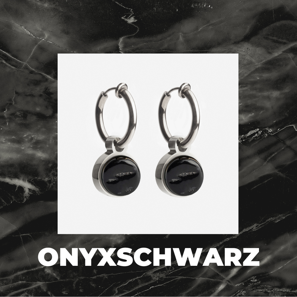 Foto von Hoop clip earrings with pendants • Mix & Match ear clips • 14mm