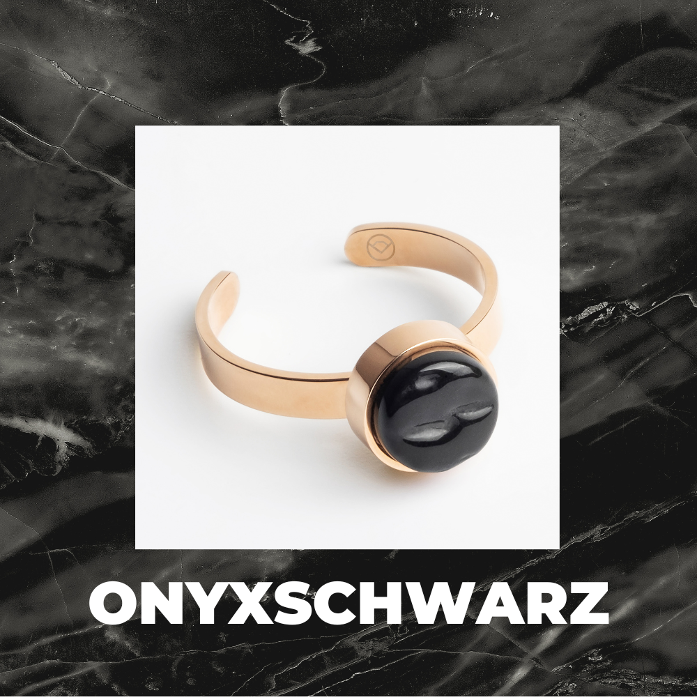 Foto von Adjustable ring with stone • 8mm