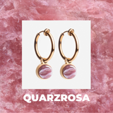 Foto von Hoop clip earrings with pendants • Mix & Match ear clips • 18mm