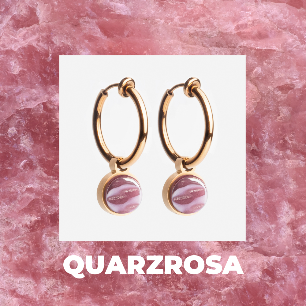 Foto von Hoop clip earrings with pendants • Mix & Match ear clips • 18mm