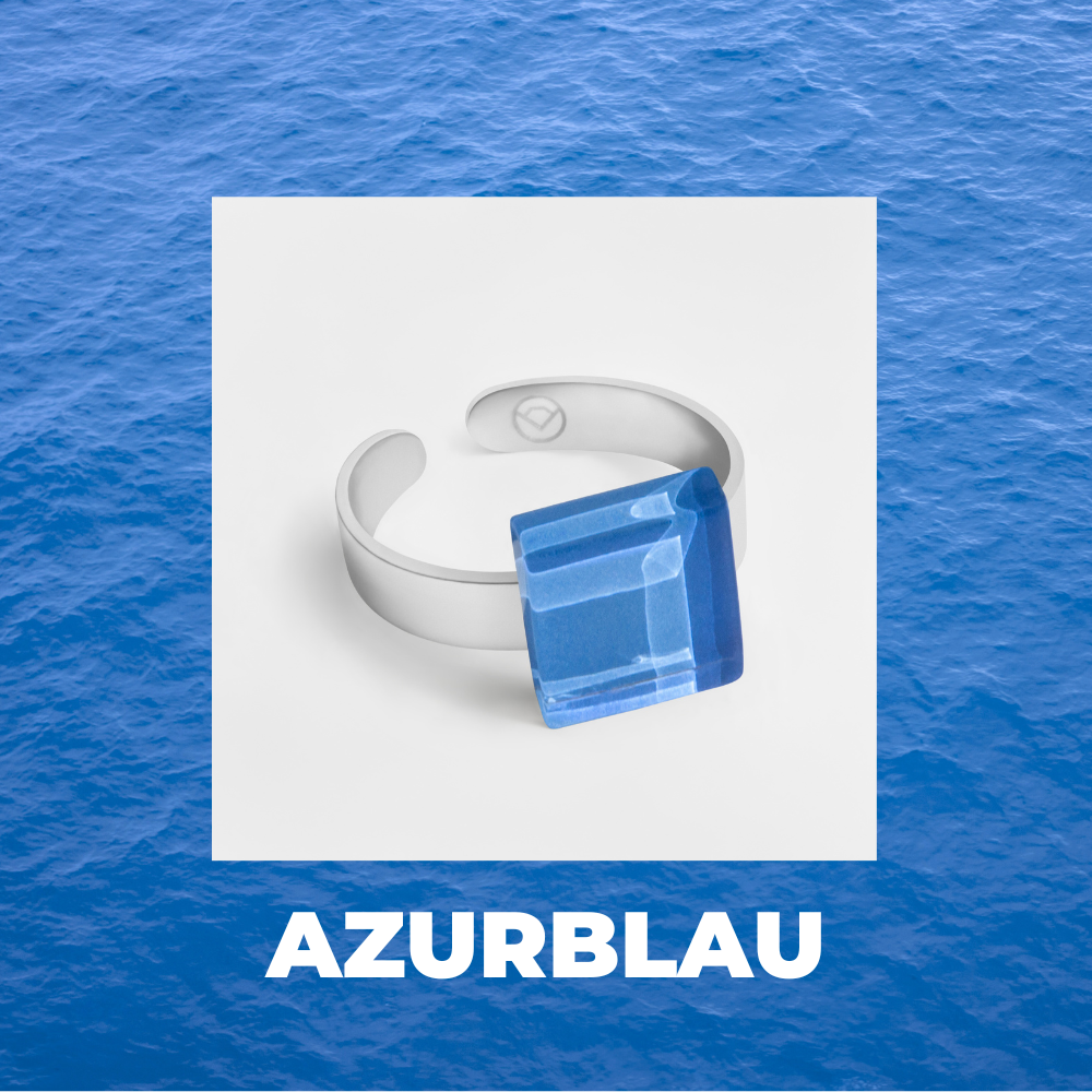 Foto von Small ring with 10mm stone • adjustable size