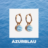 Foto von Hoop clip earrings with pendants • Mix & Match ear clips • 14mm