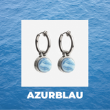 Foto von Hoop clip earrings with pendants • Mix & Match ear clips • 14mm