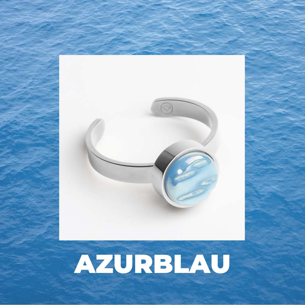 Foto von Adjustable ring with stone • 8mm