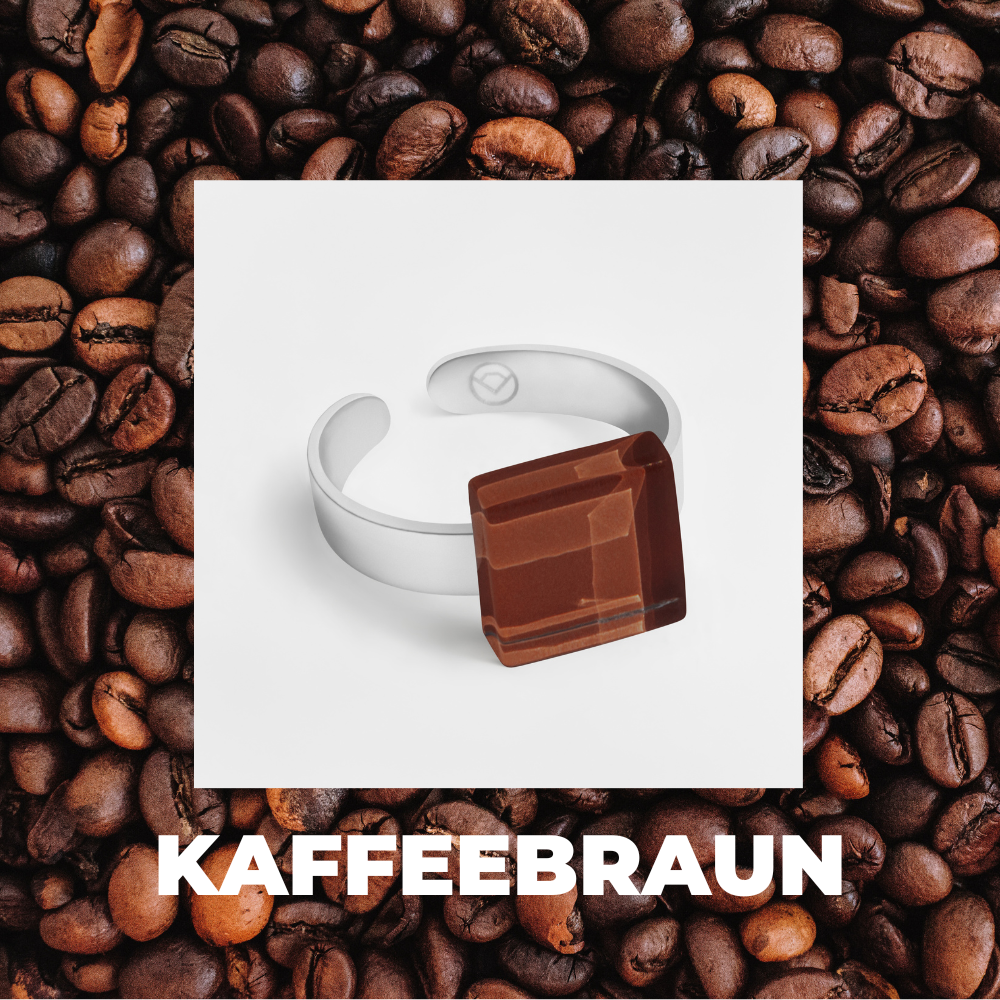 Foto von Small ring with 10mm stone • adjustable size