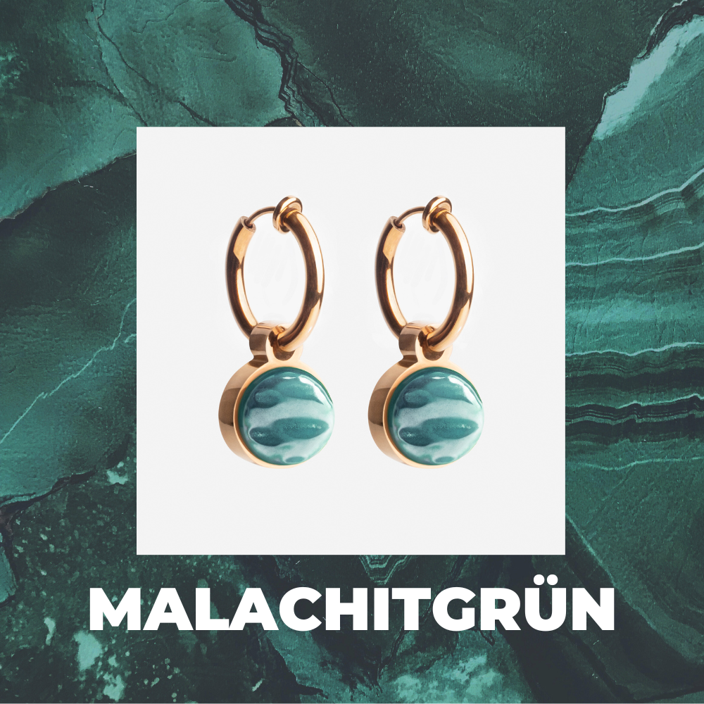 Foto von Hoop clip earrings with pendants • Mix & Match ear clips • 14mm