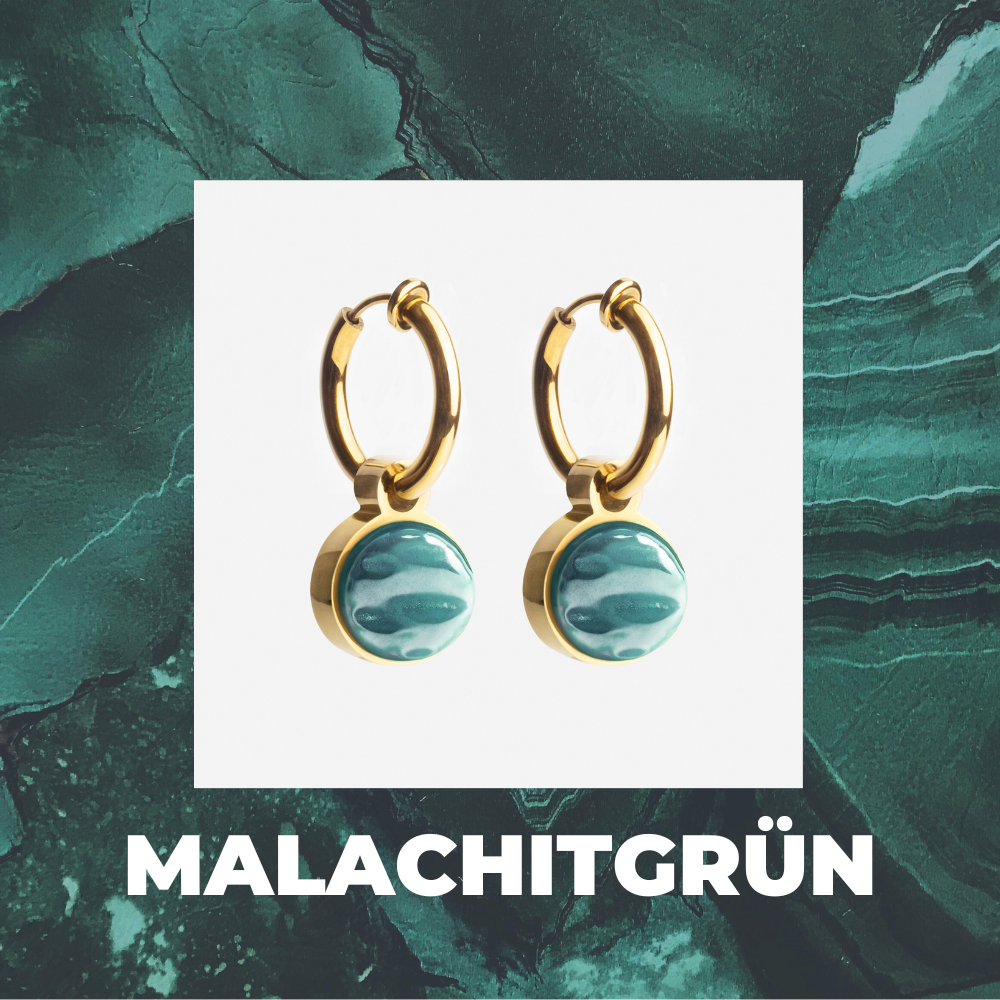 Foto von Hoop clip earrings with pendants • Mix & Match ear clips • 14mm