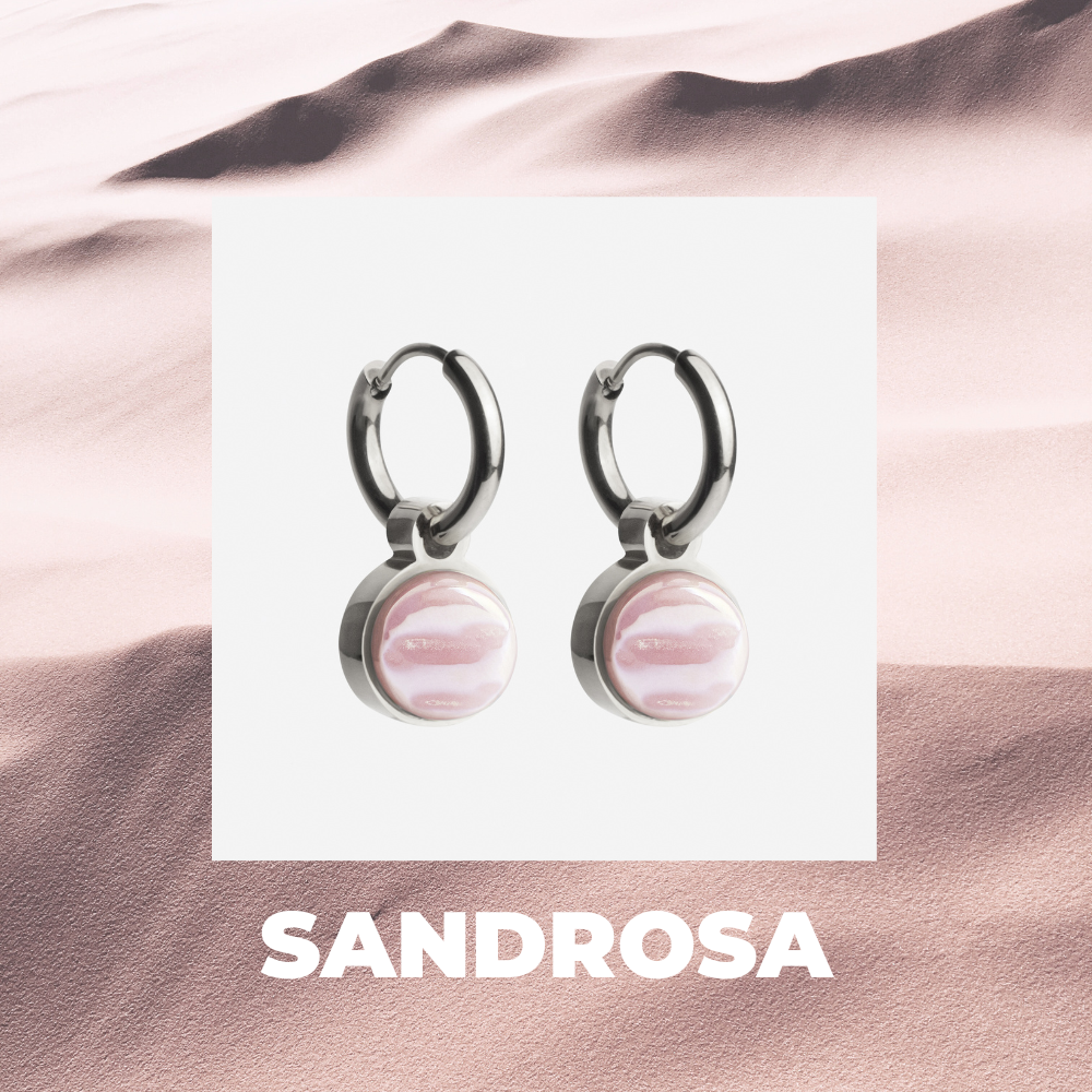 Foto von Hoop earrings with pendants • Mix & Match earrings • 12mm