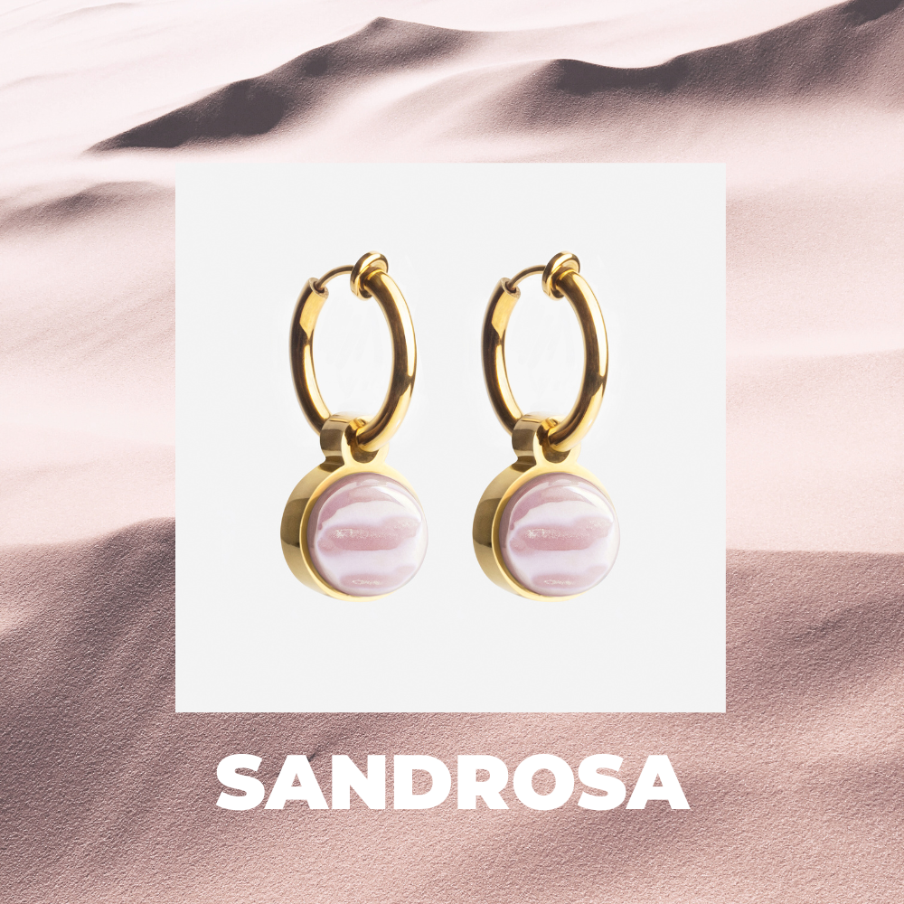 Foto von Hoop clip earrings with pendants • Mix & Match ear clips • 14mm