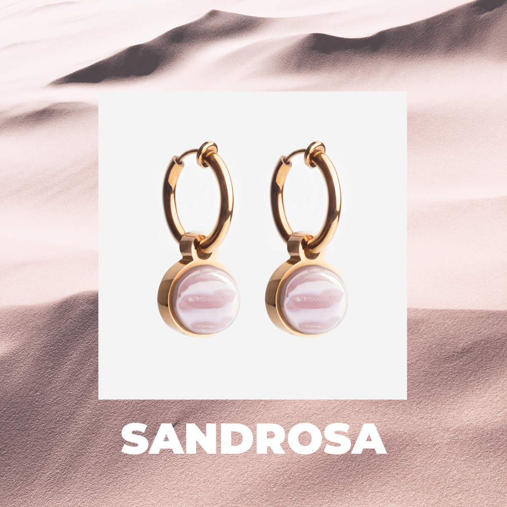 Foto von Hoop clip earrings with pendants • Mix & Match ear clips • 14mm