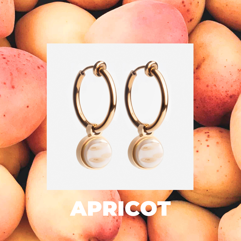 Foto von Hoop clip earrings with pendants • Mix & Match ear clips • 18mm