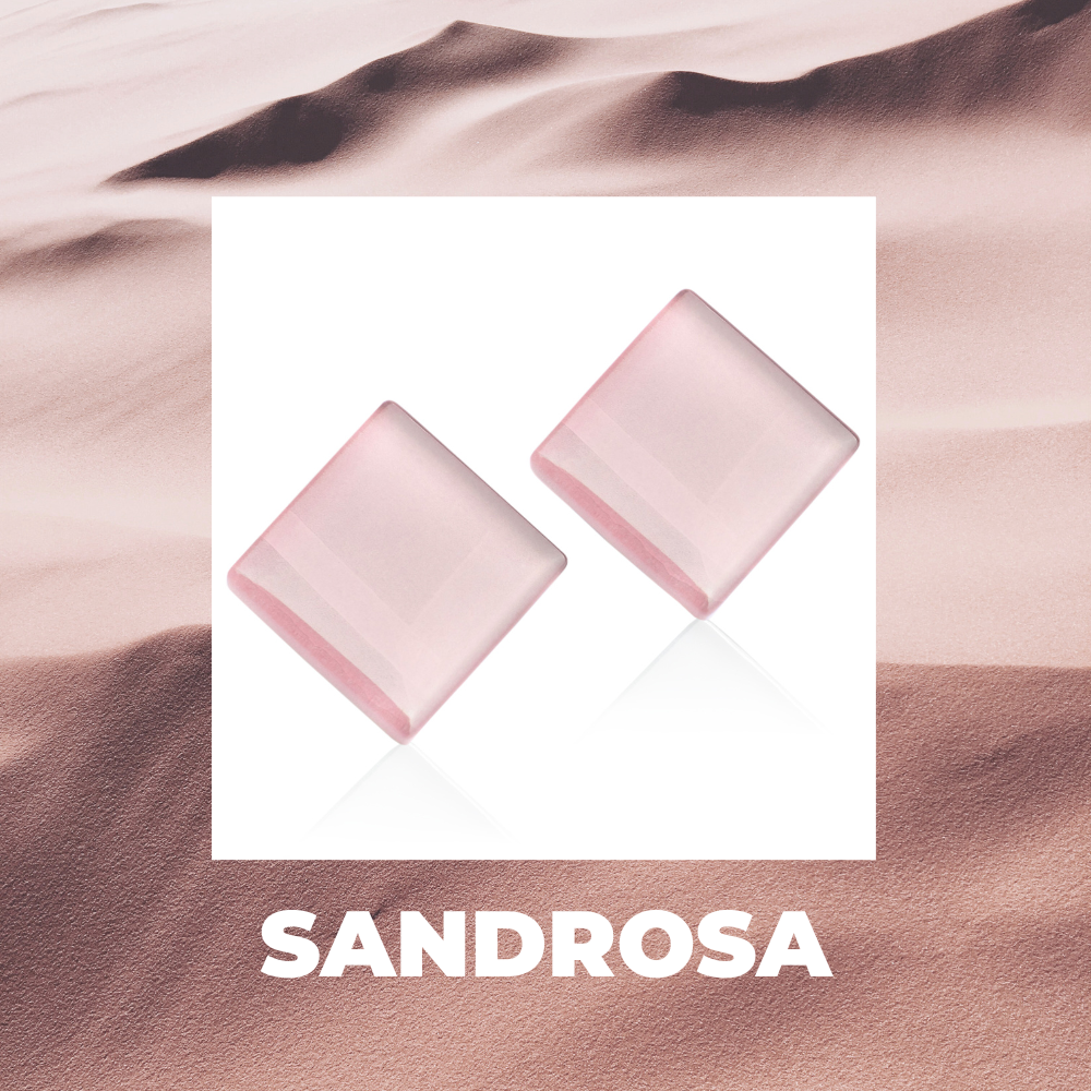 Foto von Statement Clip Ohrringe aus Glas • 20mm