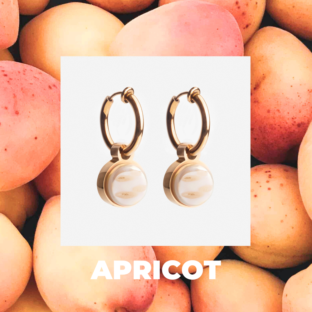 Foto von Hoop clip earrings with pendants • Mix & Match ear clips • 14mm