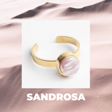 Foto von Adjustable ring with stone • 8mm